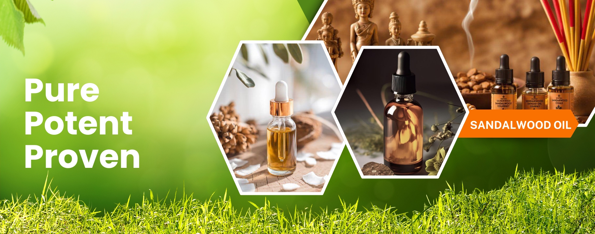 Pure Sandalwood Oil Bottle